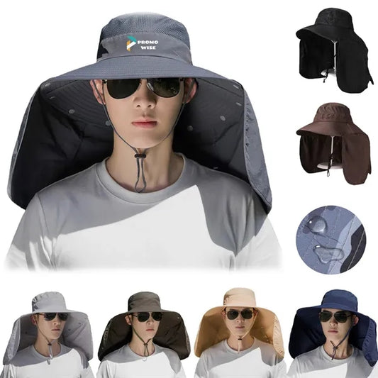 Lightweight Quick-dry Sun Hat with Detachable Neck Flap