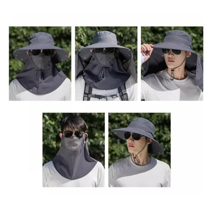 Lightweight Quick-dry Sun Hat with Detachable Neck Flap
