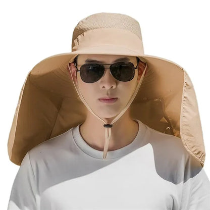Lightweight Quick-dry Sun Hat with Detachable Neck Flap