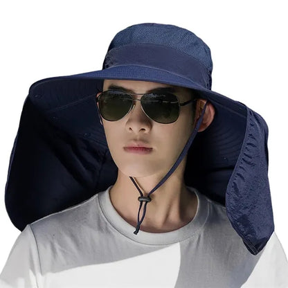 Lightweight Quick-dry Sun Hat with Detachable Neck Flap