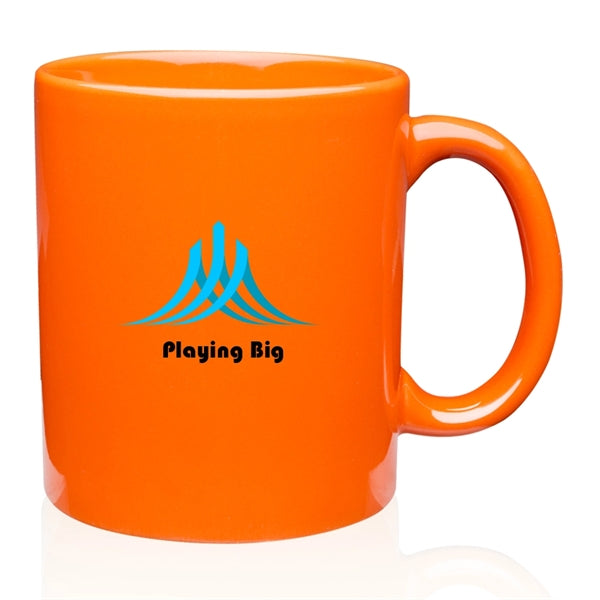 11 oz. C Handle Ceramic Mug