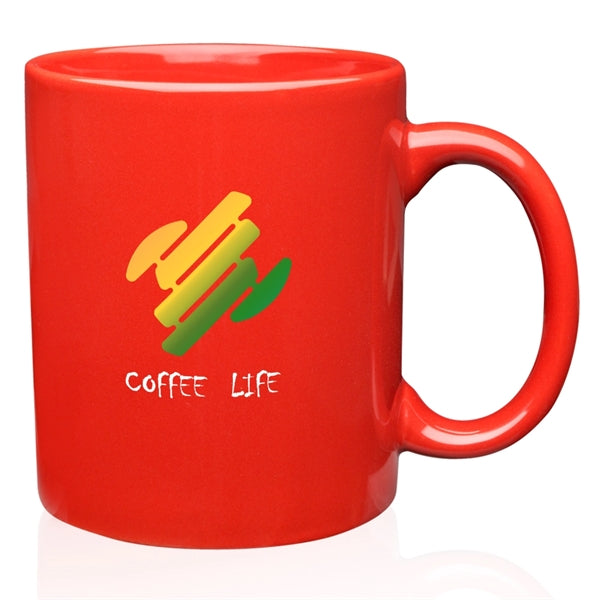11 oz. C Handle Ceramic Mug