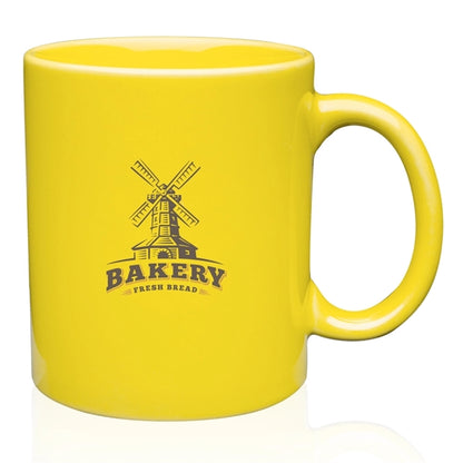 11 oz. C Handle Ceramic Mug