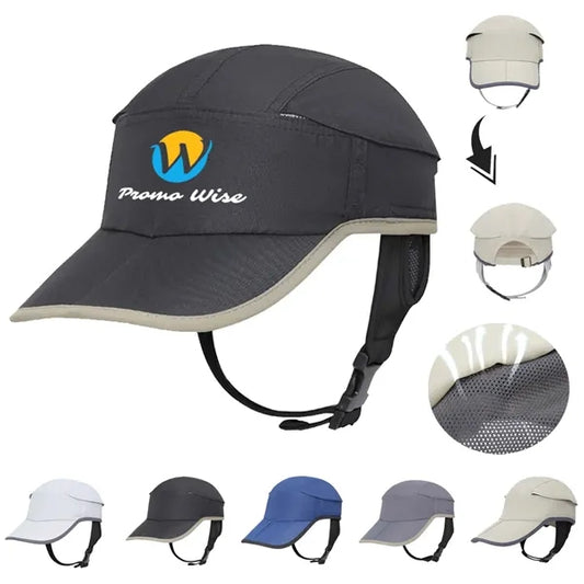 Durable Waterproof Breathable Baseball Cap with Chin Strap