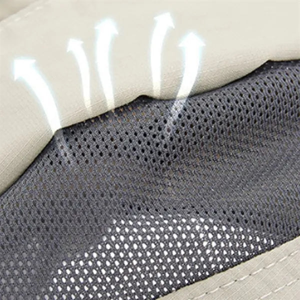 Durable Waterproof Breathable Baseball Cap with Chin Strap