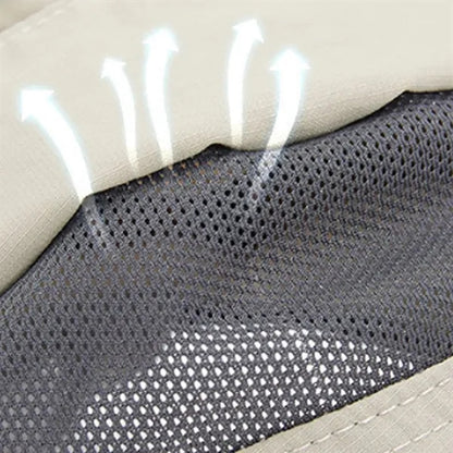 Durable Waterproof Breathable Baseball Cap with Chin Strap