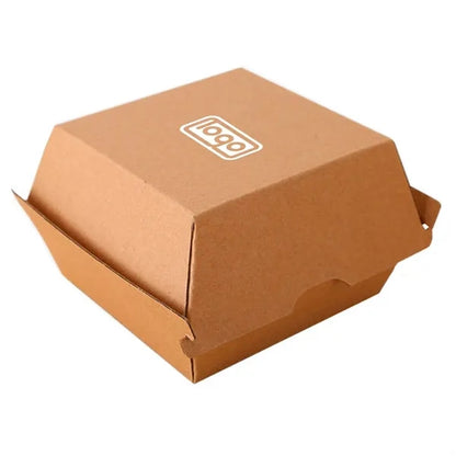 Custom Disposable Kraft Paper Burger Box