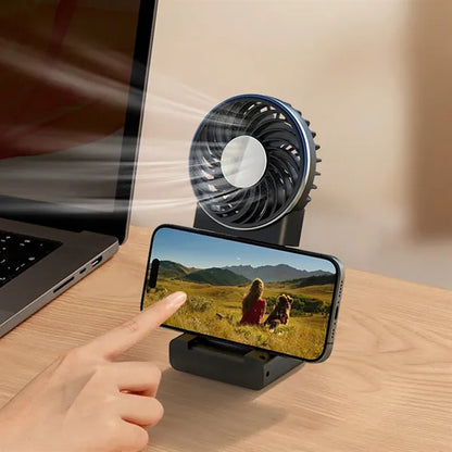 Portable USB Rechargeable Foldable Handheld Mini Fan