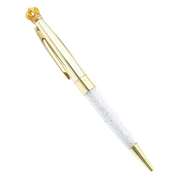 Crystal Crown Retractable Ballpoint Pen
