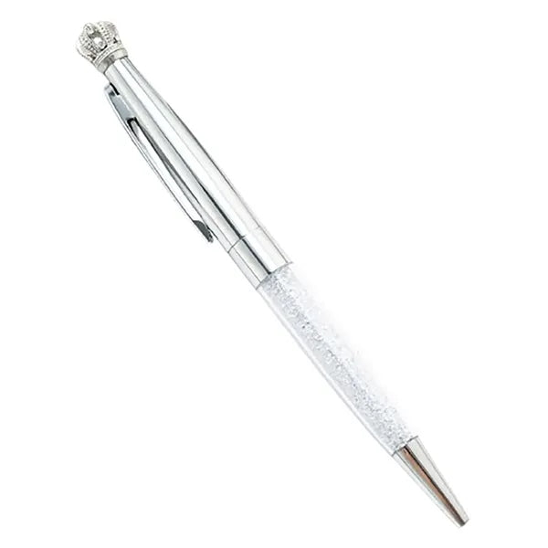 Crystal Crown Retractable Ballpoint Pen