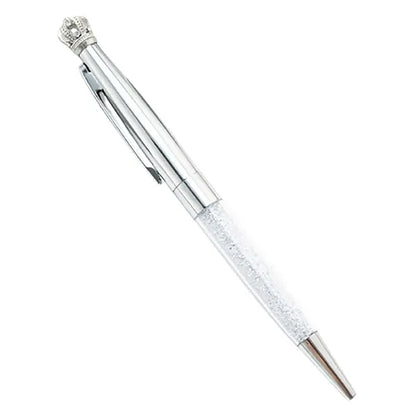 Crystal Crown Retractable Ballpoint Pen