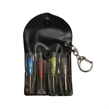 4-Piece Mini Screwdriver Tool Set W/ Storage Pouch