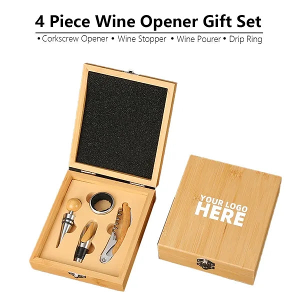 4 Piece Wine Opener Gift Set