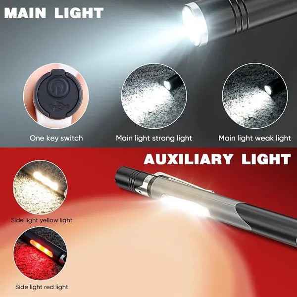 USB Rechargeable Multi-Light Medical Penlight