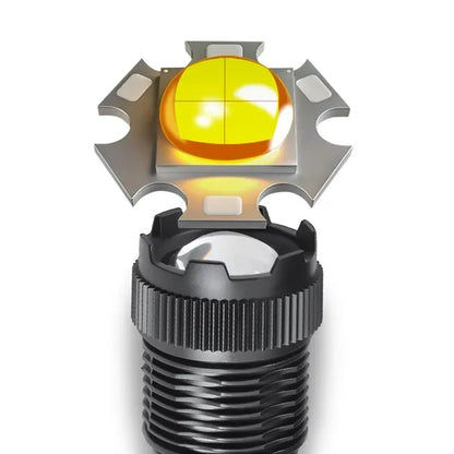 USB-C Waterproof Tactical COB Zoom Flashlight for Outdoors