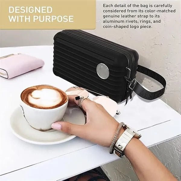 Lightweight Crossbody Square Clutch with Detachable Strap