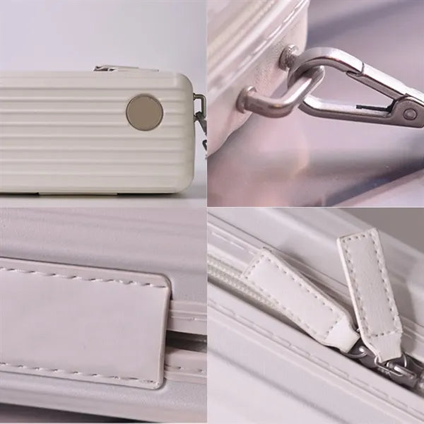 Lightweight Crossbody Square Clutch with Detachable Strap