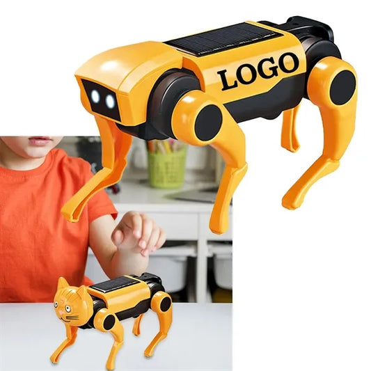 Solar Electric Mechanical Dog Children Educational Toys