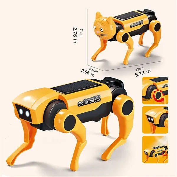 Solar Electric Mechanical Dog Children Educational Toys