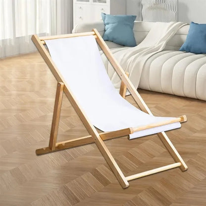 Foldable Wooden Beach Deck Chair Lounger