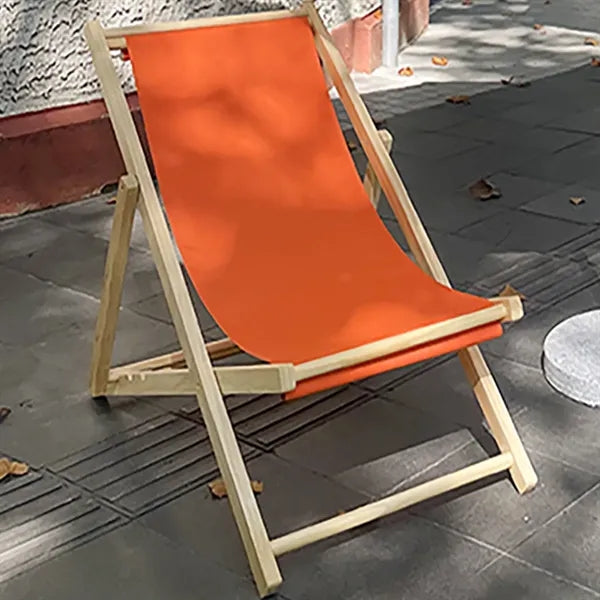 Foldable Wooden Beach Deck Chair Lounger