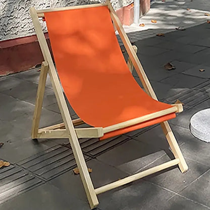 Foldable Wooden Beach Deck Chair Lounger