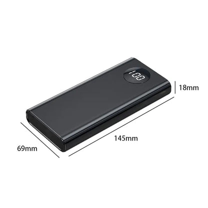 Slim Power Bank with Integrated Charging Cables