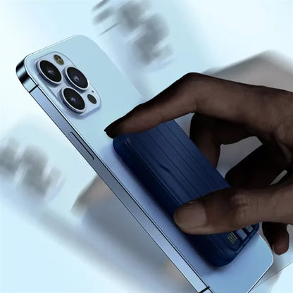 Wireless Power Bank with Integrated Cables