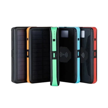 Foldable Solar Power Bank with Multiple Panels
