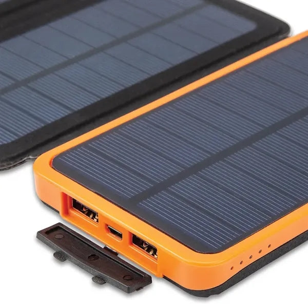 Foldable Solar Power Bank with Multiple Panels