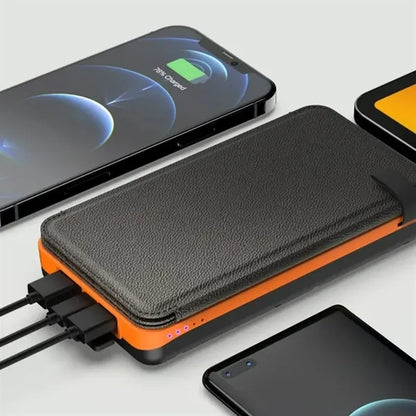 Foldable Solar Power Bank with Multiple Panels