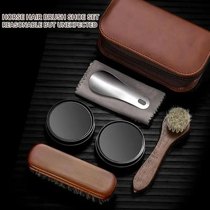 Portable 7pc Shoe Care Kit