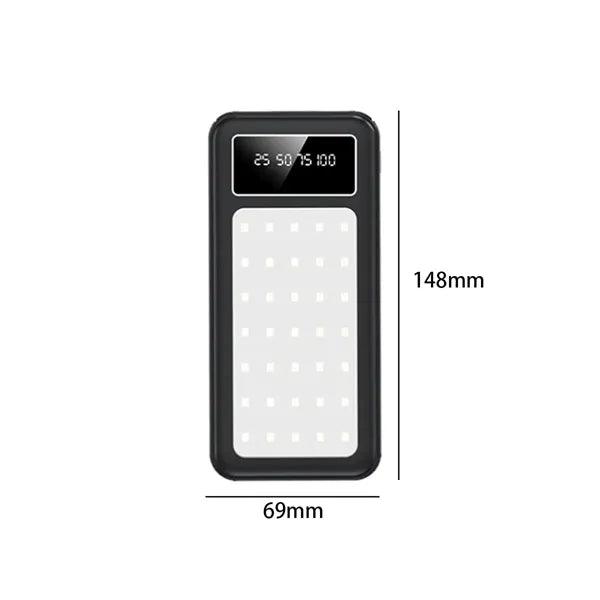 Multi-Function Power Bank with LED Light & Cables