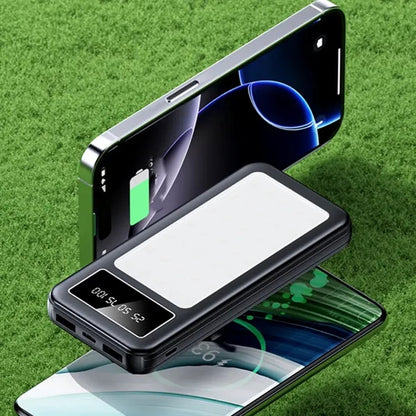 Multi-Function Power Bank with LED Light & Cables