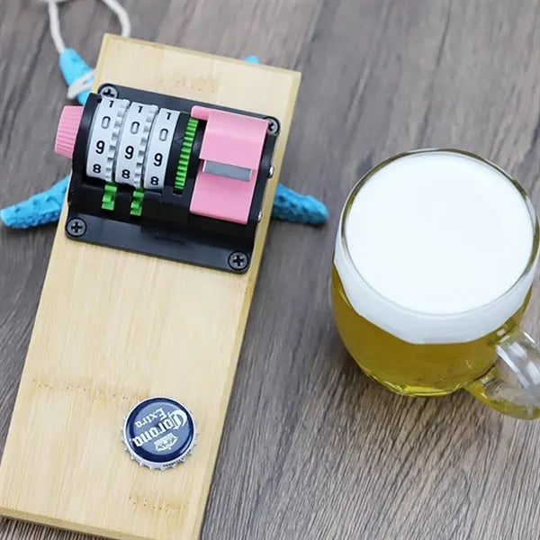 Magnetic Bottle Opener with Counter & Fridge Mount