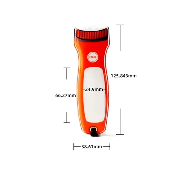 Flat Magnetic PVC LED Flashlight with Lanyard