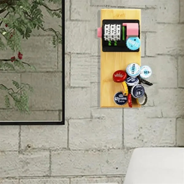 Magnetic Bottle Opener with Counter & Fridge Mount
