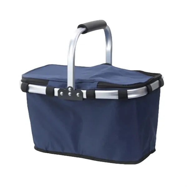Portable Folding Picnic Basket Insulated Cooler With Handle