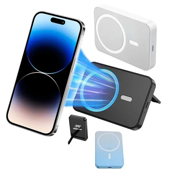 2 in 1 5000mAh Magnetic Wireless Charger