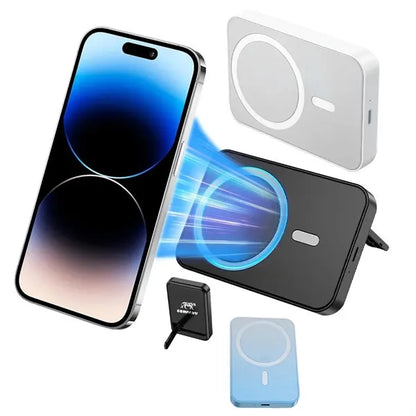 2 in 1 5000mAh Magnetic Wireless Charger
