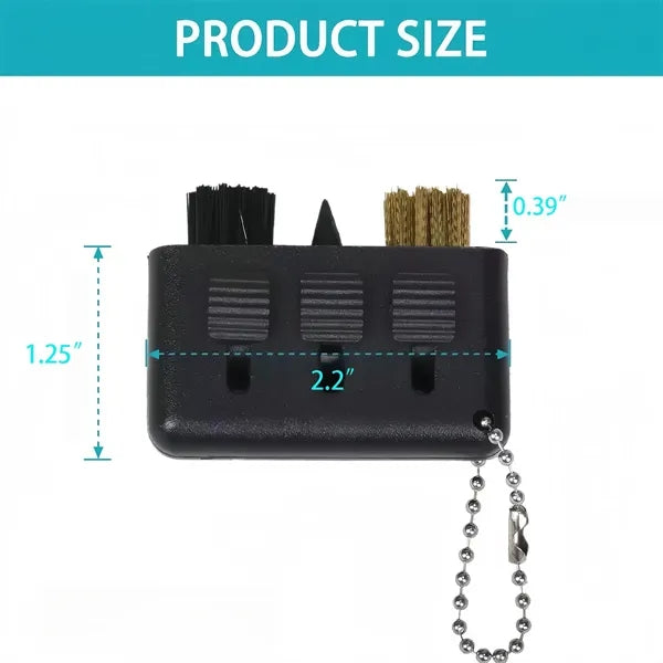 Portable Golf Club Groove Cleaner Brush With Keychain