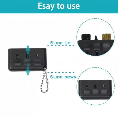 Portable Golf Club Groove Cleaner Brush With Keychain