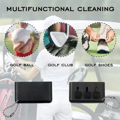 Portable Golf Club Groove Cleaner Brush With Keychain