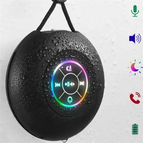 Portable Bluetooth Speaker with Colorful LED Lights