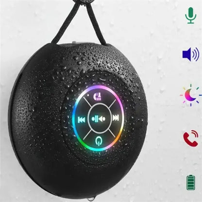 Portable Bluetooth Speaker with Colorful LED Lights