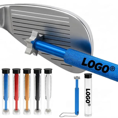 Golf Club Groove Sharpener Cleaner Tool With Keychain