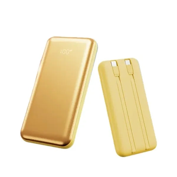 10000mAh Power Bank with Built-in Cable
