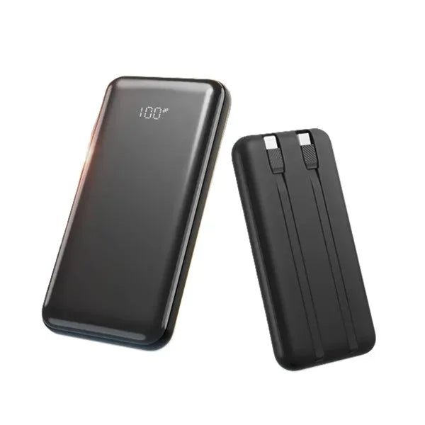 10000mAh Power Bank with Built-in Cable