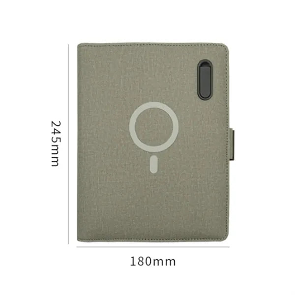 Executive Portfolio with Integrated Power Bank & Phone Stand