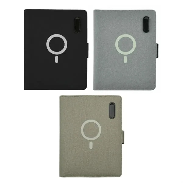 Executive Portfolio with Integrated Power Bank & Phone Stand